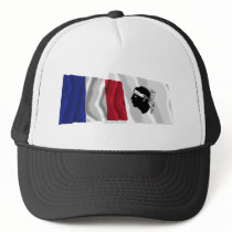 France & Corse waving flags Mesh Hat