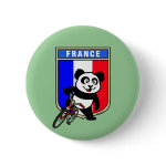 This cute cycling panda stands in front of a French flag with his bike. This original design makes a perfect gift for bicycling fanatics in France. Great for everyone who loves cute pandas and biking.