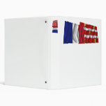 France & Deux-Sèvres waving flags Binder