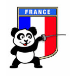 This cute panda loves fencing. Panda has his foil ready for a fencing match! This cute fencing panda shirt with a large flag of France is a great gift for fencers or fencing fans!