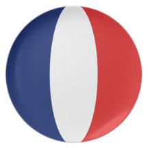 France Fisheye Flag Plate