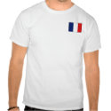 France Flag and Map T-Shirt by FlagAndMap France Flag and Map T-Shirt