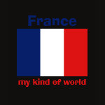France Flag Map Text Ladies Baby Doll