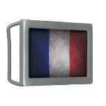 France Flag Rectangular Belt Buckles