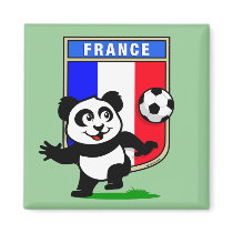 France Football Panda magnets