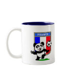 This adorable little panda is too cute! He's featured in front of a large flag from France and ready to play football and score some goals. This cute design is perfect for football players and soccer fans.
