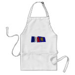 France & Franche-Comté waving flags aprons