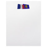 France &amp; Franche-Comté waving flags Letterhead