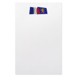 France &amp; Franche-Comté waving flags Stationery