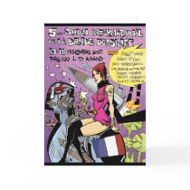 artsprojekt, france greeting card, jim, mahfood, food, one, 40oz, comics, clerks, grrl scouts, colt 45, stupid, page, filler, man, live art, live, art, z-trip, murs, felt, true, tales, underground, hip, hop, sarah, silverman, program, frenchpulp, mahf, earthworms, comic, books., jim mahfood, jim mahfood skateboards, food one skateboards, 40 oz comics skateboards, food one, 40 oz comics, Card with custom graphic design