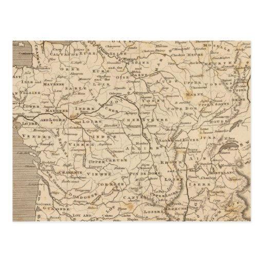 France Map by Arrowsmith Postcards