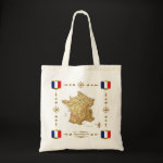 France Map Flag Border Bag