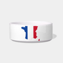 FRANCE MAP CAT FOOD BOWLS