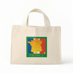 France Map Tote Bag