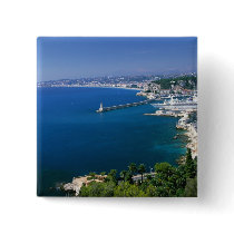 France, Nice, aerial view of the port Pin