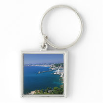 France, Nice, aerial view of the port Keychain