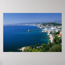France, Nice, aerial view of the port