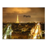 France Paris at night Eiffel Tower (by St.K) Postcards