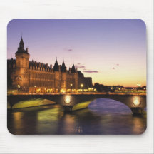 France, Paris, River Seine and Conciergerie at Mouse Pads