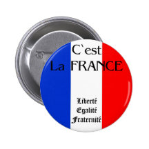 France Pinback Button