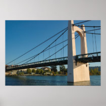 France, Rhone-Alps, Condrieu, bridge across 2