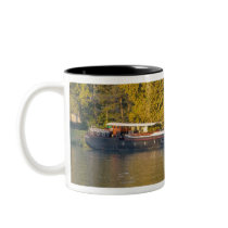 France, Rhone River, near Avignon, barge along Coffee Mugs