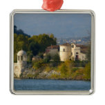 France, Rhone River, town near Vienne 2 Christmas Tree Ornaments