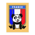 This adorable little panda is too cute! He's featured in front of a flag from France and getting ready to do a gymnastics routine on the rings. This cute design is perfect for gymnasts and gymnastics fans.