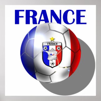 France soccer gear for French football fans print