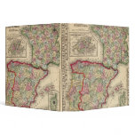 France, Spain, Portugal Map by Mitchell binders
