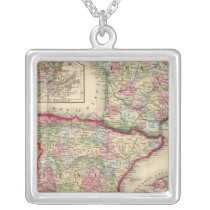 France, Spain, Portugal Map by Mitchell Pendants