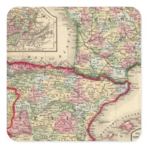 France, Spain, Portugal Map by Mitchell Stickers