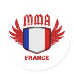 France Round Stickers