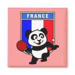 This is a cute shirt for table tennis players and fans. Panda loves to play table tennis in front of this flag of France! This table tennis panda shirt is a great gift for table tennis players and fans!