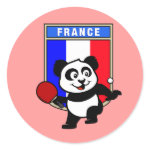 This is a cute shirt for table tennis players and fans. Panda loves to play table tennis in front of this flag of France! This table tennis panda shirt is a great gift for table tennis players and fans!