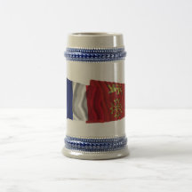 France & Tarn-et-Garonne waving flags Mug