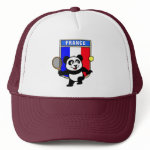 This adorable little panda loves to get out on the court and hits some balls. Panda plays in front of a large flag of Tennis. This is a great design for anyone who loves to play tennis, watch tennis or just loves cute pandas.