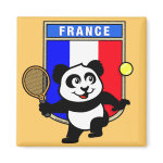 This adorable little panda loves to get out on the court and hits some balls. Panda plays in front of a large flag of Tennis. This is a great design for anyone who loves to play tennis, watch tennis or just loves cute pandas.