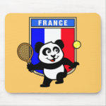 This adorable little panda loves to get out on the court and hits some balls. Panda plays in front of a large flag of Tennis. This is a great design for anyone who loves to play tennis, watch tennis or just loves cute pandas.