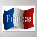 France Waving Flag Posters