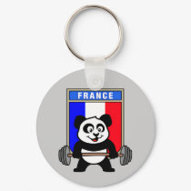 France Weightlifting Panda keychains