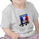 This cute bodybuilding panda loves weightlifting. He stands in front of a large flag of France. Look how easy he lifts that heavy barbell loaded with weight plates. This design is too cute. Great gifts here for anyone from France who loves weightlifting.