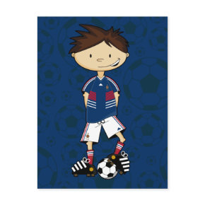 France World Cup Soccer Boy Postcard postcard