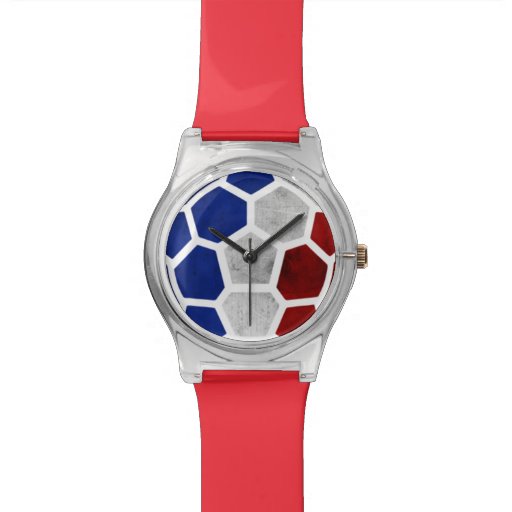France Red Designer Watch