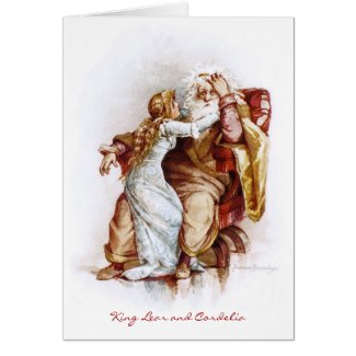 Frances Brundage: King Lear and Cordelia card