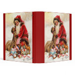 Frances Brundage - Santa Claus with Toy Vinyl Binders