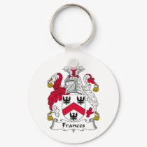 Frances Family Crest keychains by coatsofarms Frances Family Crest keychains