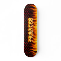 Frances skateboard fire and flames design. by skatersollie Frances skateboard fire and flames design.
