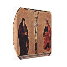 Francesco del Cossa - Crucifixion Tondo Gallery Wrapped Canvas