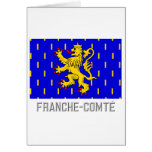 Franche-Comté flag with name cards